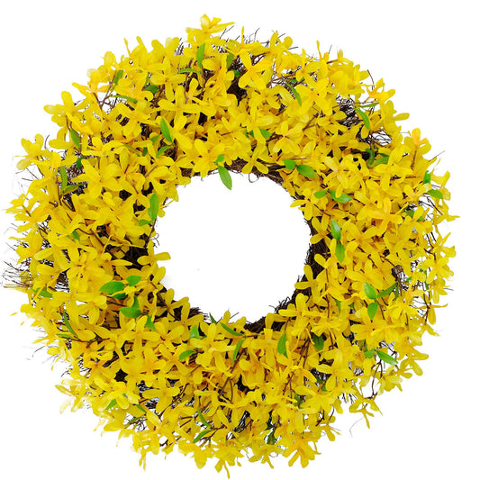 Forsythia Spring Door Wreath 24''