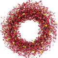24 Inch Red Berry Wreath for Winter and Christmas Home Decoration