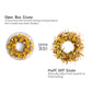 24Inch Fall Yellow Daisy Flower Eucalyptus Leaves Wreath for Front Door, Autumn Yellow Flower Wreath with Grain Picks and Wild Flowers for Indoor and Outdoor