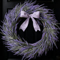 Egolot 24 Inch Spring Summer Large Wreaths for Front Door Elegant Purple Lavender Wreath Ultra-Full 3D Handcrafted Design Year-Round Home Decoration