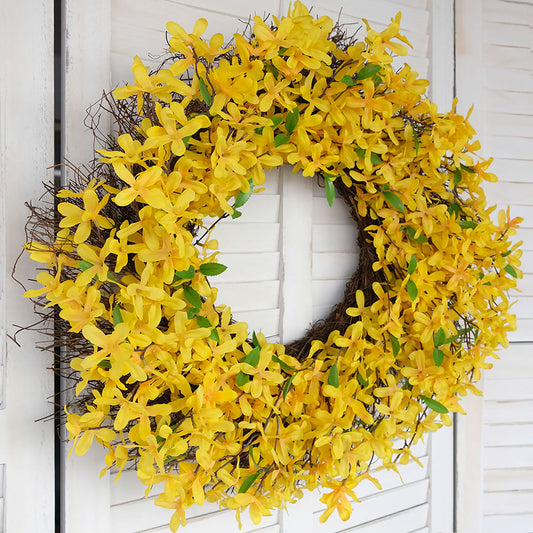 11Forsythia Spring Door Wreath 24''