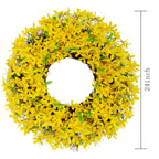 Forsythia Spring Door Wreath 24''